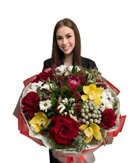 Букет "Королевский багрянец"