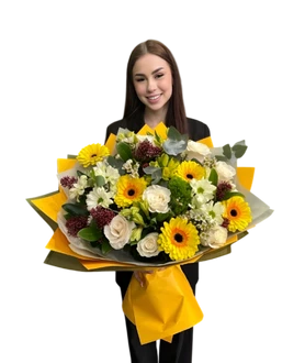 Букет из цветов "Ярче солнца"
