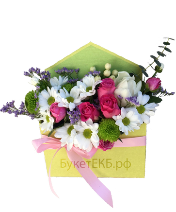 Фото товара «Букет цветов Письмо»