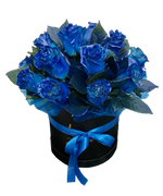 Фото товара «Синие розы в коробке» №1