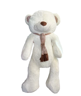 Медведь белый большой. Высота 2м.