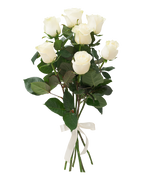 Фото товара «7 белых роз» №1