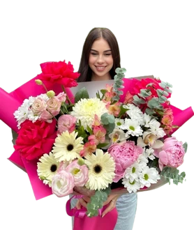 Букет "Розовый шелест".