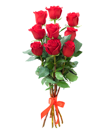Фото товара «9 красных роз»