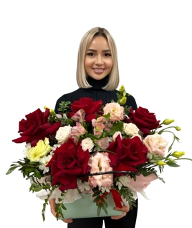 Композиция "Алый шелк".