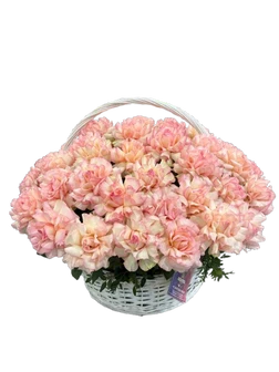 51 японская роза в корзине.